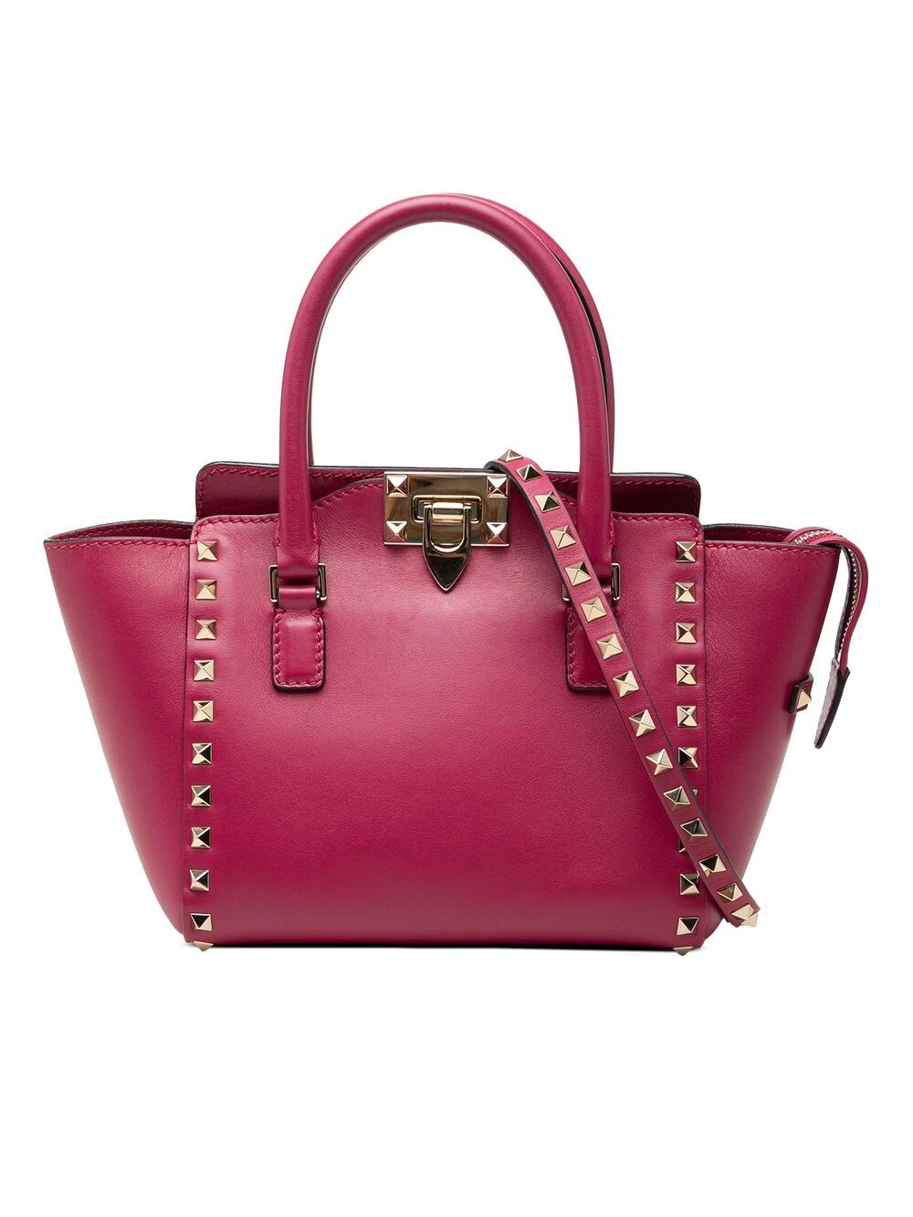Valentino Mini Leather Rockstud Double #359449V60B